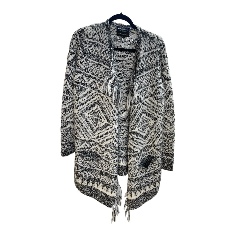 Eddie Bauer Limited Edition Bronson Open Cardigan, w/Ilaria Urbinati, Size M.